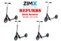 REFURBED - ZIMX ZX CORE LIGHTED KIDS FOLDING KICK SCOOTER - SUITS 8 YRS+